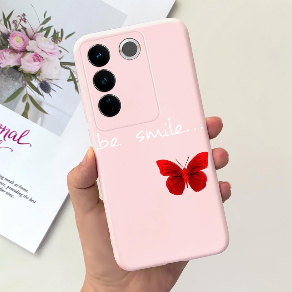 For Vivo V27 Case Vivo V27e V2237 Cute Fashion Painted Cover Soft Silicone Phone Case For Vivo V27 Pro V 27 V27e Back Cover Bags