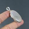 Selenite Pendant Natural Gemstone Pendant 925 Sterling Silver Pendant Handmade Pendant Selenite Jewelry Anniversary Gift Best Design Pendant