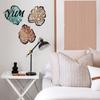 Rustic Wooden Wall Sculpture 3Pcs Hollow Monstera Leaf Decoration, Tropical Art Hanging Plaque, Decorative Minimalist Home Decor with Hook for Living