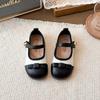 Girls' Retro Princess-style Leather Shoes with Soft Soles, Fashionable Princess Shoes, New Autumn Non-slip Single Shoes for Little Girls