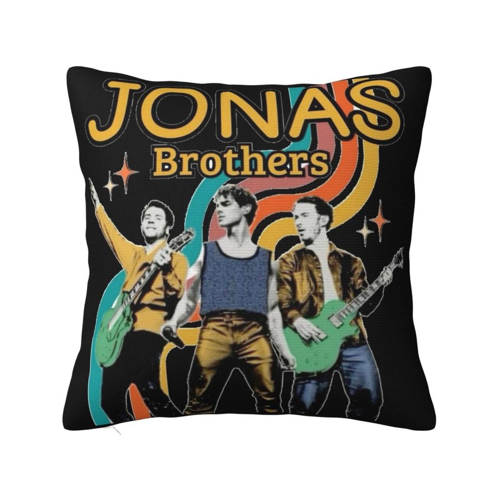 Jonas Brothers Tour Square Pillow Covers Sofa Pop Music Cushion Cover Cool Decorative Pillowcase 45*45