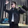 2025 new American men's leather jacket spring and autumn popular men's clothing high-end sense versatile loose jacket