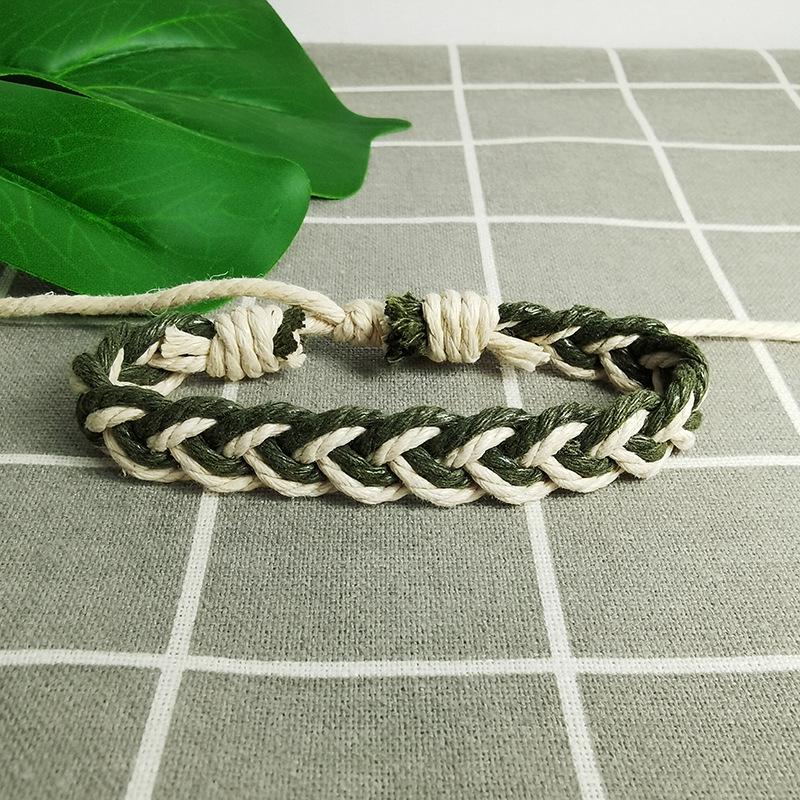 Handmade Korean Retro Adjustable Woven Bracelet for Men and Women