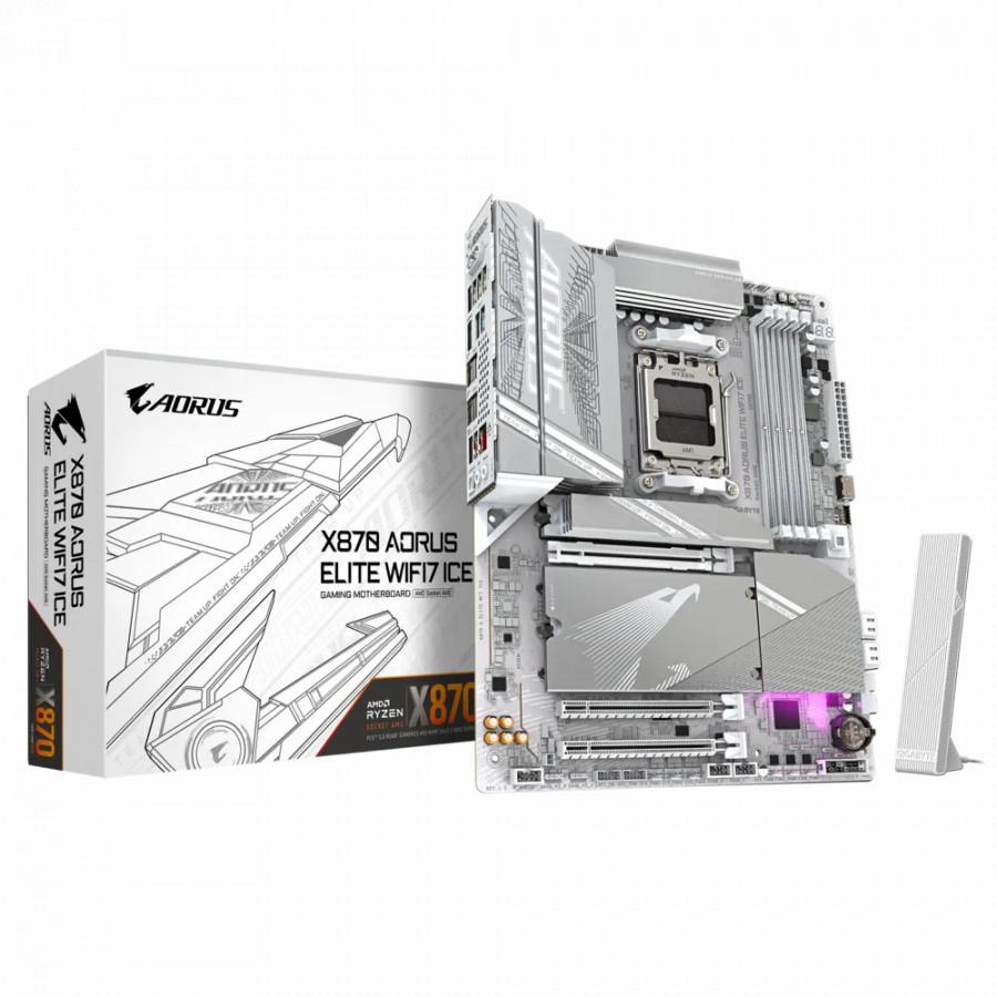 Gigabyte X870E AORUS ELITE WIFI7 ICE Motherboard DDR5 256GB White