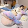 Cute Whale Pillow Blanket Plush Toy Doll Big Blue Whale Doll Home Sofa Pillow Pillow Air Conditioning Blanket