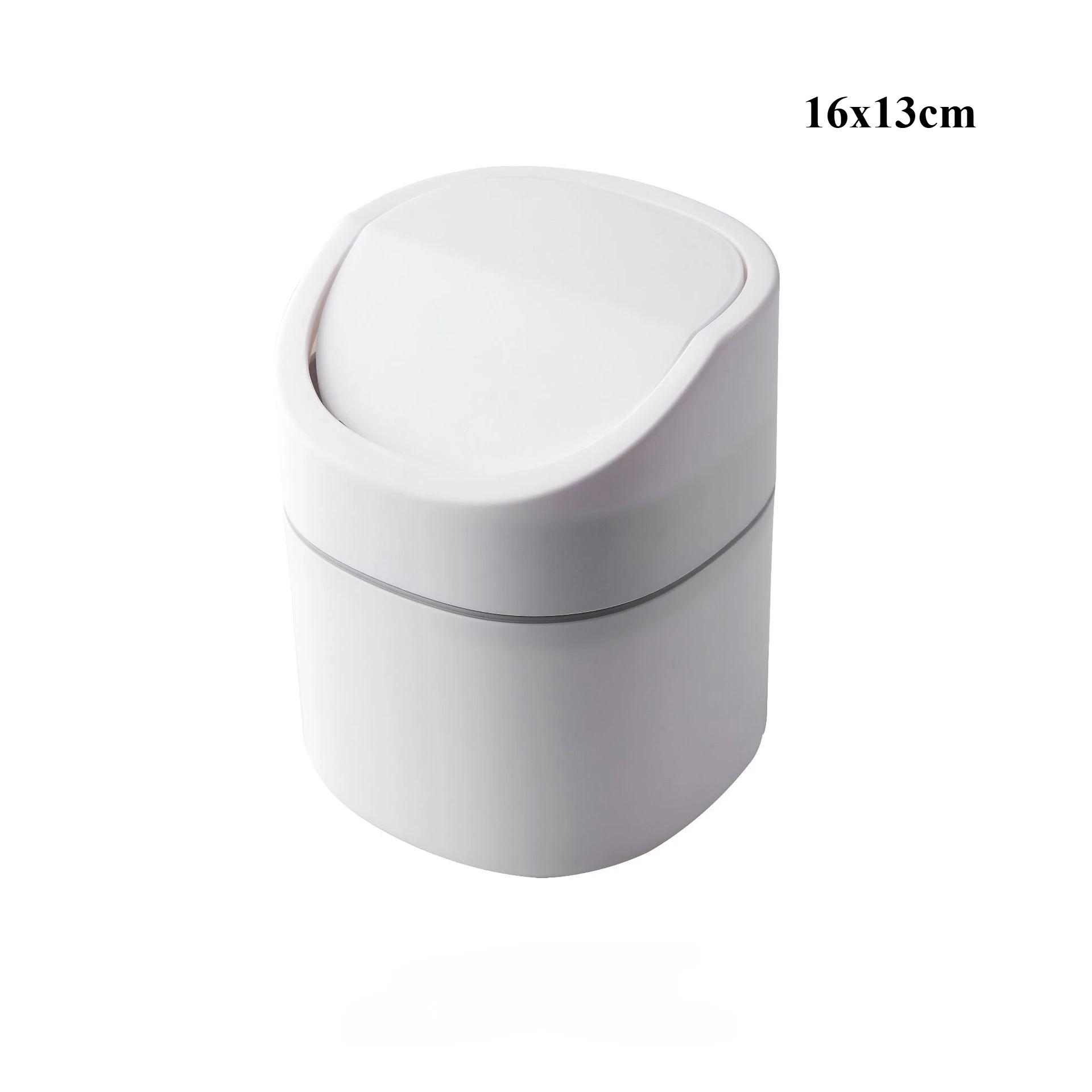 

Mini Small Waste Bins Desktop Garbage Basket Home Table Plastic Trash Can Office Supplies Dustbins Sundries Barrel Box