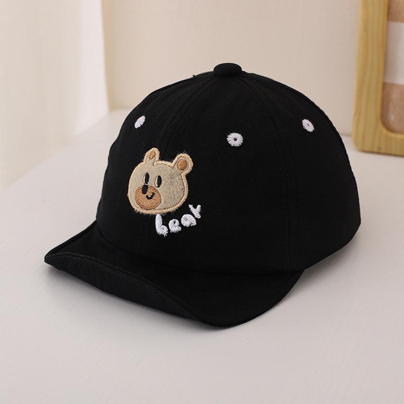 

Очаровательная унисекс детская кепка-уточка - Мягкая, универсальная весенне-осенняя бейсболка 48cm (6-12 Months) чёрный