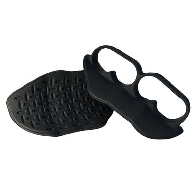 1 pora dviejų skylių fitneso delno jėgos pagalvėlė, sutirštinta, neslystanti, jėgos treniruoklis, apsauga nuo trinties, ergonomiška, treniruočių rankos apsauga