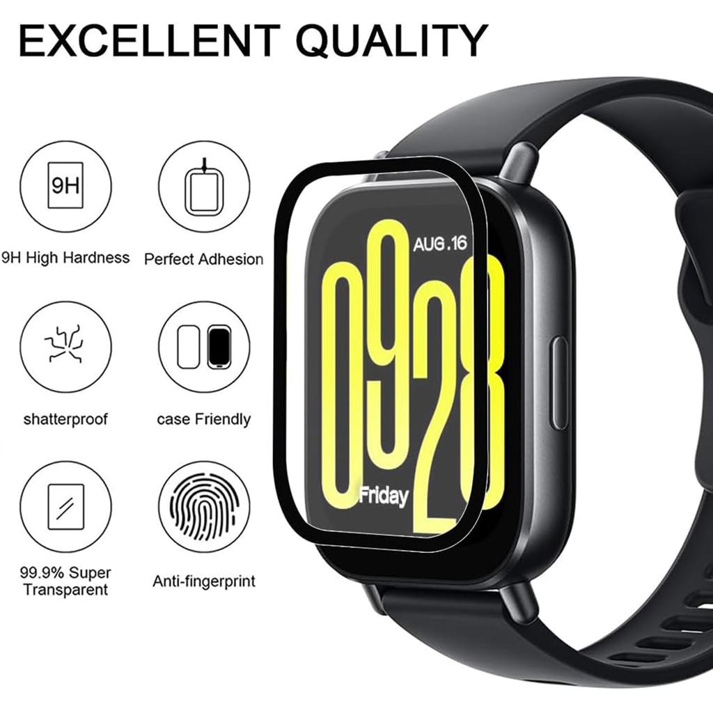 For Xiaomi Redmi Watch 5 Active Watch Film Anti-Scratch Film PET 3D Smartwatch Screen Protector