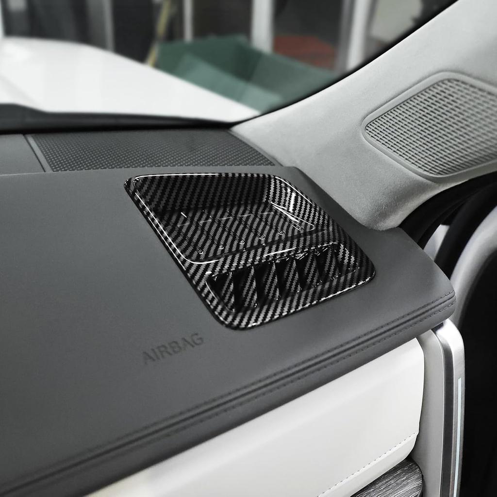 ABS Car Front Side AC Air Vent Frame Cover Front Central Dash Side Air Outlet Cover Trim Compatible with Hyundai Santa Fe 2024-2025 MX5 Accessories