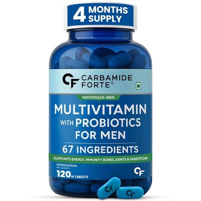 Carbamide Forte Multivitamin-Tabletten für Männer Fitness Energie & Immunsystem Unterstützung 120 Tabletten Anzahl Tägliche Anwendung