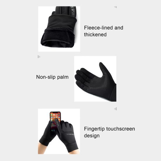 1 pár zimních cyklistických rukavic Teplý dotykový displej Neklouzavý Větruodolný Vodotěsné Chladné počasí Muži Outdoorový motocykl Jízda na sněhu Lyžařské rukavice