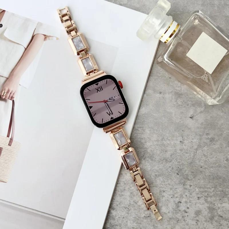 

Стильный ремешок для часов из смолы с металлическими звеньями для Huawei Watch Fit 3 Ремешок Fit 4 4pro Браслет для Huawei Watch Fit 5 5Pro Ремень For Huawei Fit 3 розового золота