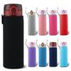 Plastic Bottle Cover, Water Bottle Cover for 500ml, 550ml, and 600ml Bottles (Black)
