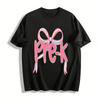 Pre-K Bow Print Kids Tshirt Back To School Preschool Girls Top Pure Cotton T-shirt