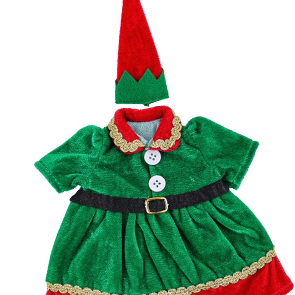 Ubrania z butelek wina wielokrotnego użytku na Boże Narodzenie, pokrowiec na świątecznego elfa do ozdoby domu