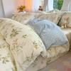 Small fresh pastoral cotton printing four-piece series bed sheet family student dormitory four-piece set