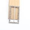 New 5 Pieces of 55 * 30MM Alloy Rhinestone Multifunctional Buckle DIY Ribbon Slider Shoe Bag Clothing Belt Decoration Ring Buckl