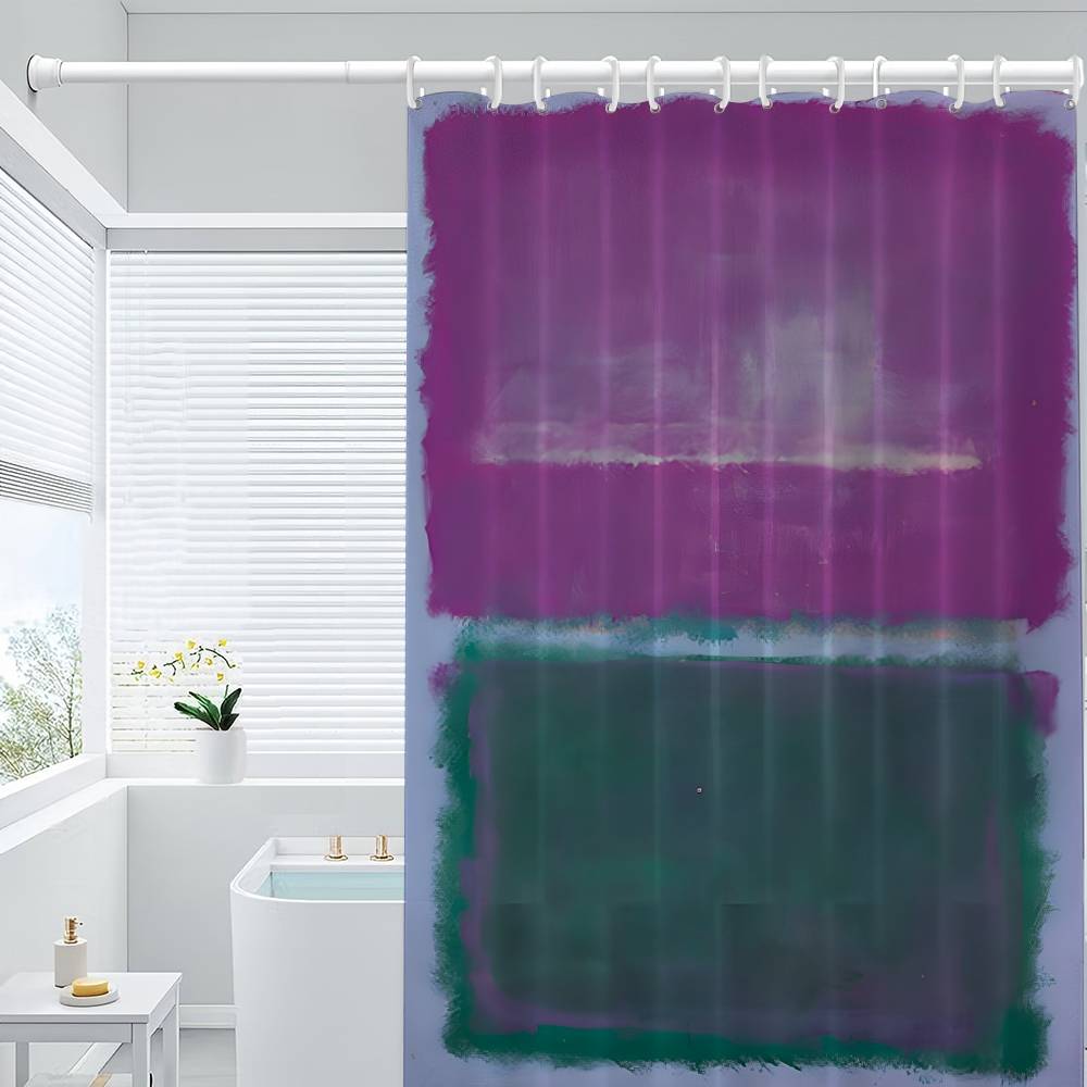 Mark Rothko Klassisch Vintage 1-teiliges Muster Duschvorhang Plus Haken Wasserdicht Maschinenwaschbar Polyesterstoff Abstrakt