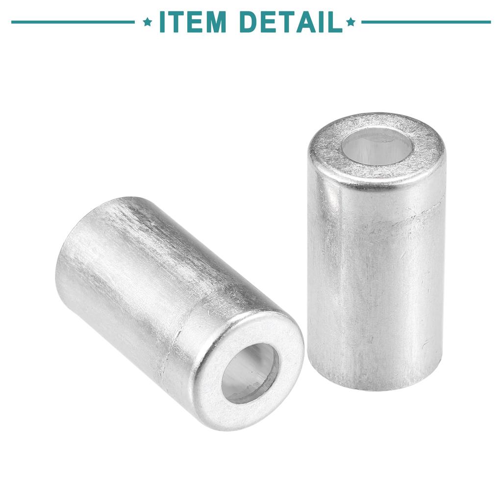 ACROPIX 10mm 16mm Średnica Otworu Samochodowy Aluminiowy Cylindryczny Złączka Rury Klimatyzacji Tuleja - Opakowanie 8 szt.