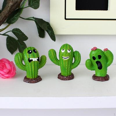 3Pcs Miniature Plants Figurines Funny Sculptures Crafts Halloween Decorations Creative Statues for