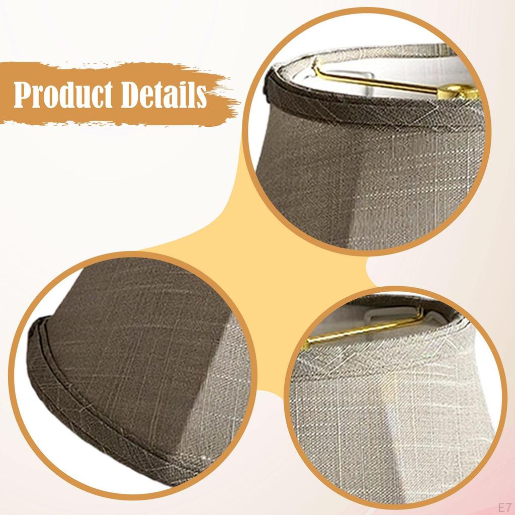 Cloth Table Lamp Shade Cover Decoration Easy Assembly Decorative Rustic Light Lampshade