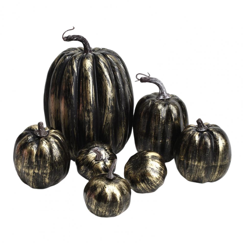 Pumpkin Craft Set Foam Pumpkin Decoration Fall Harvest Table Centerpiece Artificial Foam Pumpkins Set for Thanksgiving Halloween