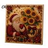 Christmas Faux Pearl Painting Kit Xmas Art Kit, Santa Claus Reindeer DIY Holiday Projects for Families Sparkling 3D Festive Wall Craft Adults, Winter