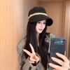 Retro Corduroy Versatile Casual Travel Face Small Warm Pile Bucket Hat Women