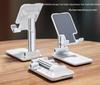 Universal Metal Phone & Tablet Holder for Desktop, Bedside & Live Broadcast