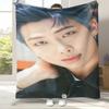 Coperta di Flanella Jimin Kpop B-BTS Star, Coperta Morbida Calda in Peluche per Casa Camera da Letto Letto Divano Copertura Ufficio Campeggio picnic regalo