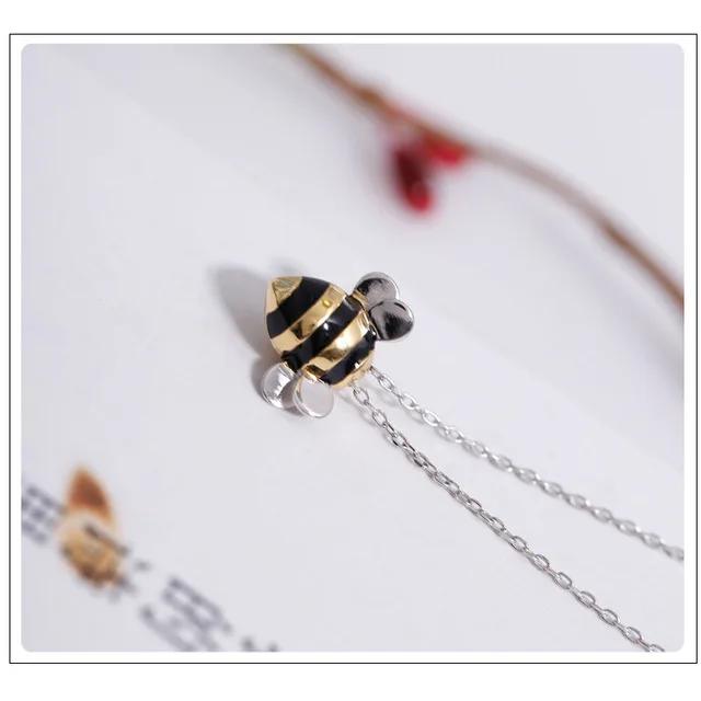 925 Sterling Silver Animals Bee Stud Earrings For Women Kids Prevent Allergy Pendientes Pendientes Plata De Ley 925 Mujer