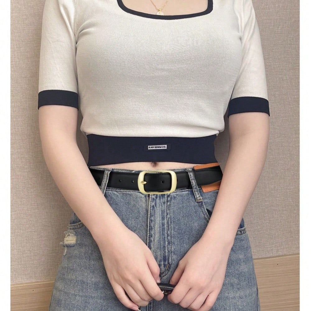 Belt Vacation Wind Pin Buckle Belt Jeans Belt Belt Simple Casual Belt