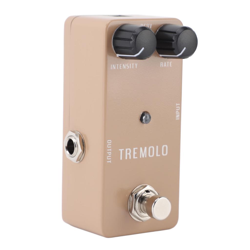Electric Guitar Tremolo Pedal with True Bypass Single Type Effect Pedal 1Hz?25Hz Speed Range DC 9V