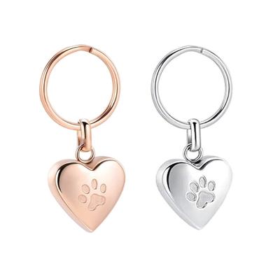Heart Shape Keychain Multifunctional Fashion Accessory Key Ornament Stainless Steel Texture Present for Women and Couple