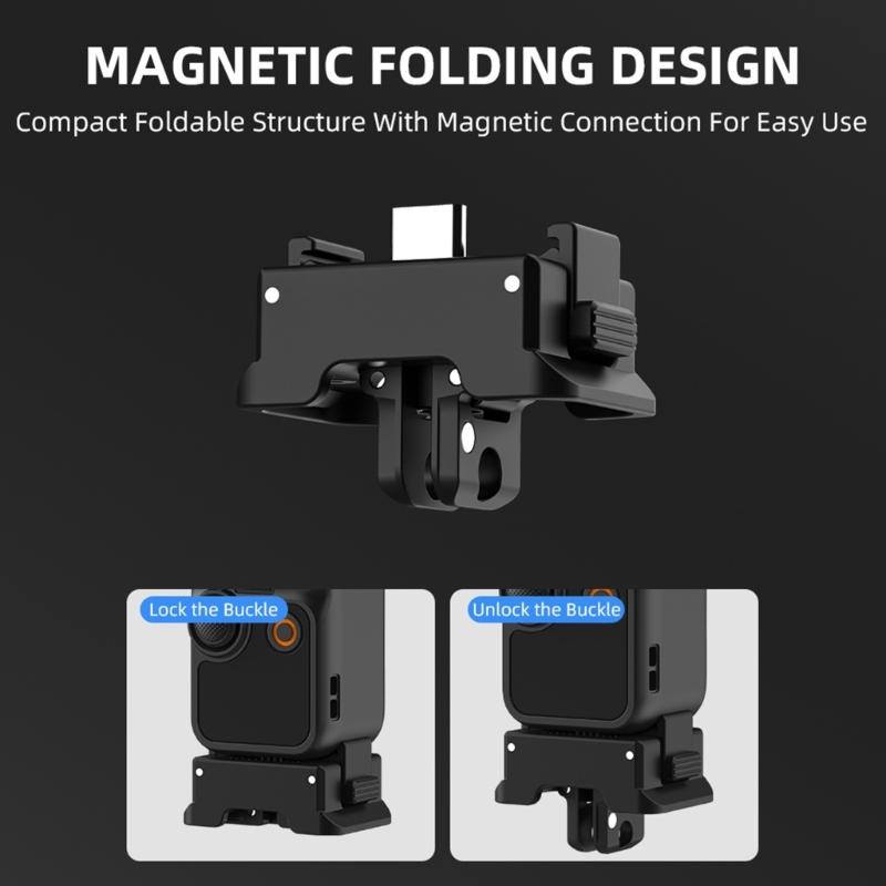 Expansion Charging Adapter for Pocket 3 with 1/4inch Thread Mount Magnetic Adapter Camera Charging Base Accessories