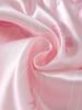 Girls Pink & White Striped Bow Sweet Fashion Minimalist Pattern Print Faux Silk Camisole Top And Shorts Comfortable 2-Piece Loungewear Set