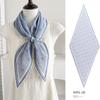 Spring new retro 111 mulberry silk silk scarf fashion temperament silk double crepe lace rhombus scarf accessories