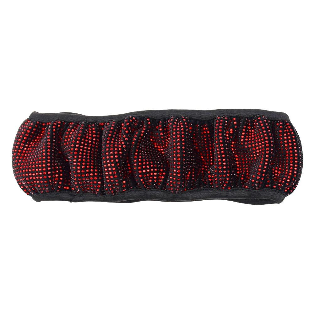 Coprivolante universale antiscivolo traspirante da 38 cm con strass scintillanti per donna ragazza con diamanti in cristallo scintillante per auto SUV