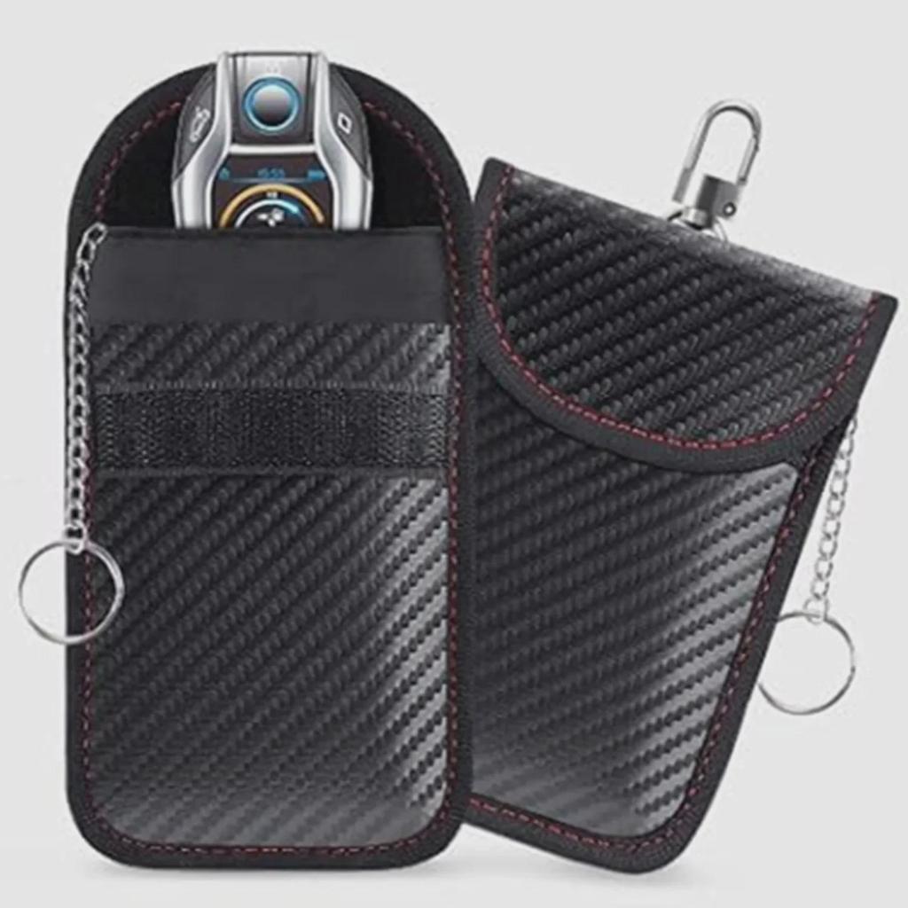 2025 RFID Carbon Fiber Key and Phone Shielding Bag