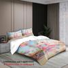 Softville Cozy Town 3PCS Bedding Sets Lop Rabbit In Amusement Park Printed Duvet Cover No Filling Cartoon Style Queen King Size