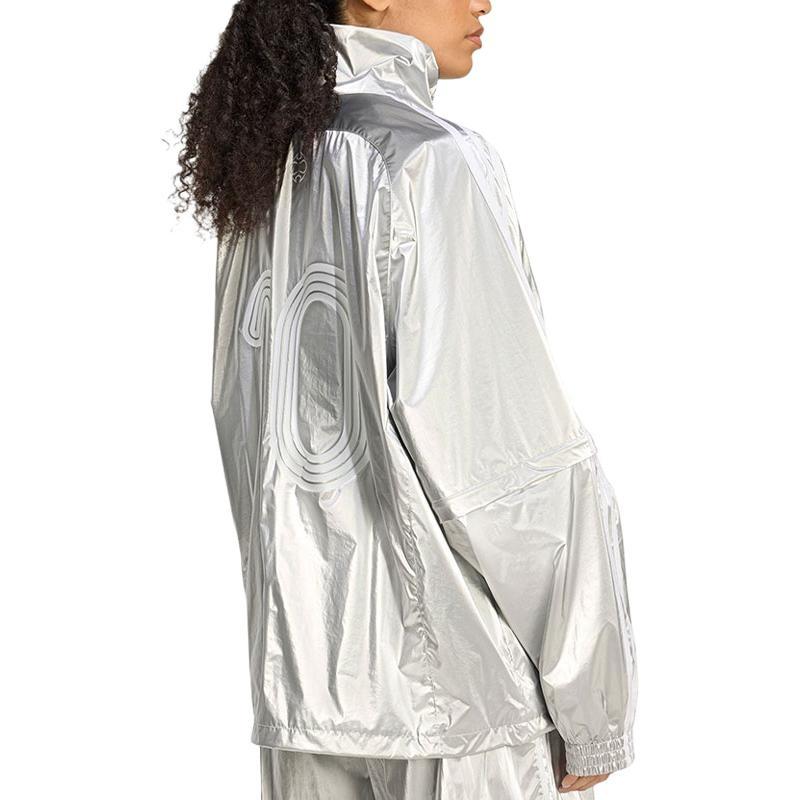 (WMNS) Adidas Adilenium Season 4 Team Geist Oversized Silver Track Top 'Silver Metallic' Women's KE9784