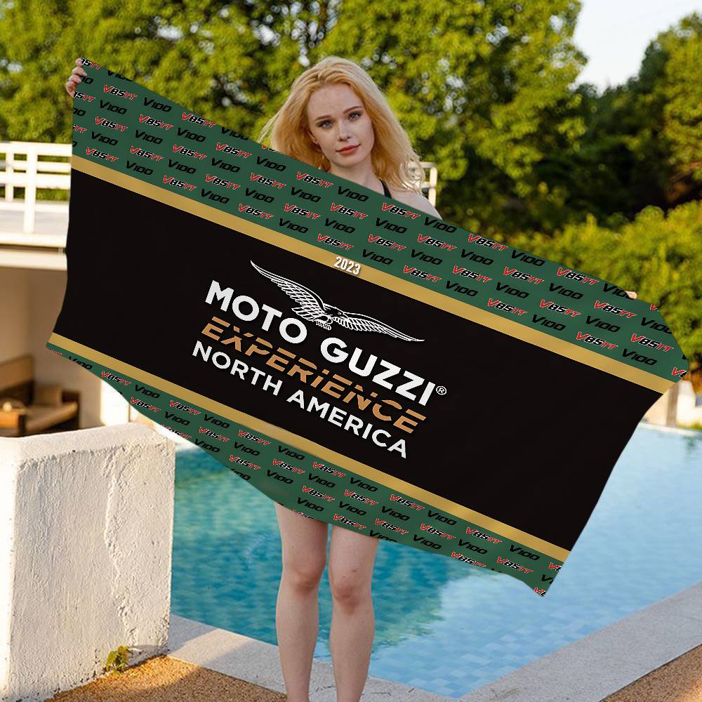 M-Moto Guzzi Beach Towel Colorful Bath Towels For Girl Microfiber Quick Dry Custom Sand Free Beach Yoga Spa Gym Pool