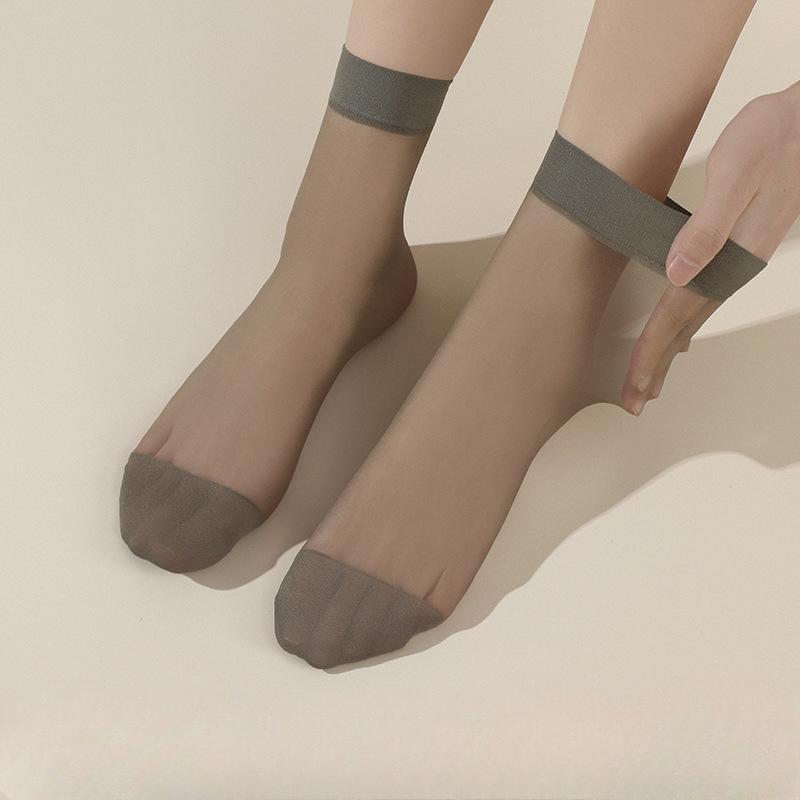 1/5/10 Pairs Women's Socks Breathable Sheer Stockings Casual Ankle Socks for Spring and Summer
