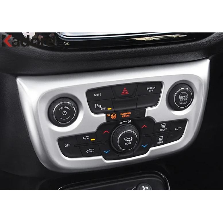 For Jeep Compass 2017 2018    Matte Car Center Air Condition AC Switch Button Panel Cover Trim Interior Accessories