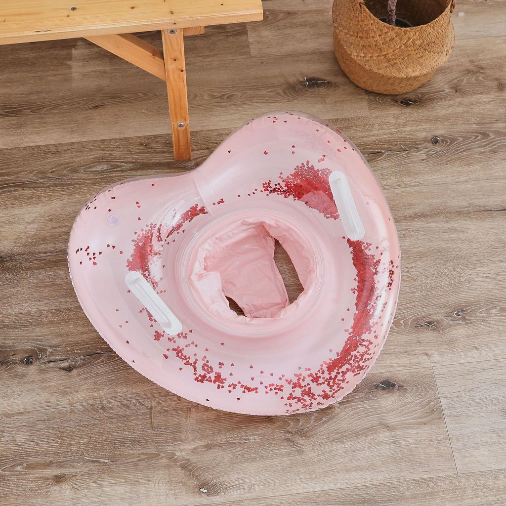 Love Heart Shape Swimming Rings Toy Inflatable Swim Rings Swimming Pool Float Rings Swimming Hoop Inflatable Pool Float