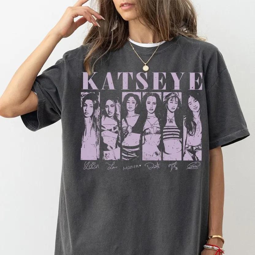 Katseye Music Shirt Katseye Kpop Shirt Katseye Beautiful Chaos Shirt Kpop Music Fan Gifts Katseye Girls Shirt S