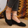 Fashion Classic Black Women Wedge Single Shoes Lightweight Slip On Office Work Shoes Woman Comfortable Soft Sole Casual Footwear Female