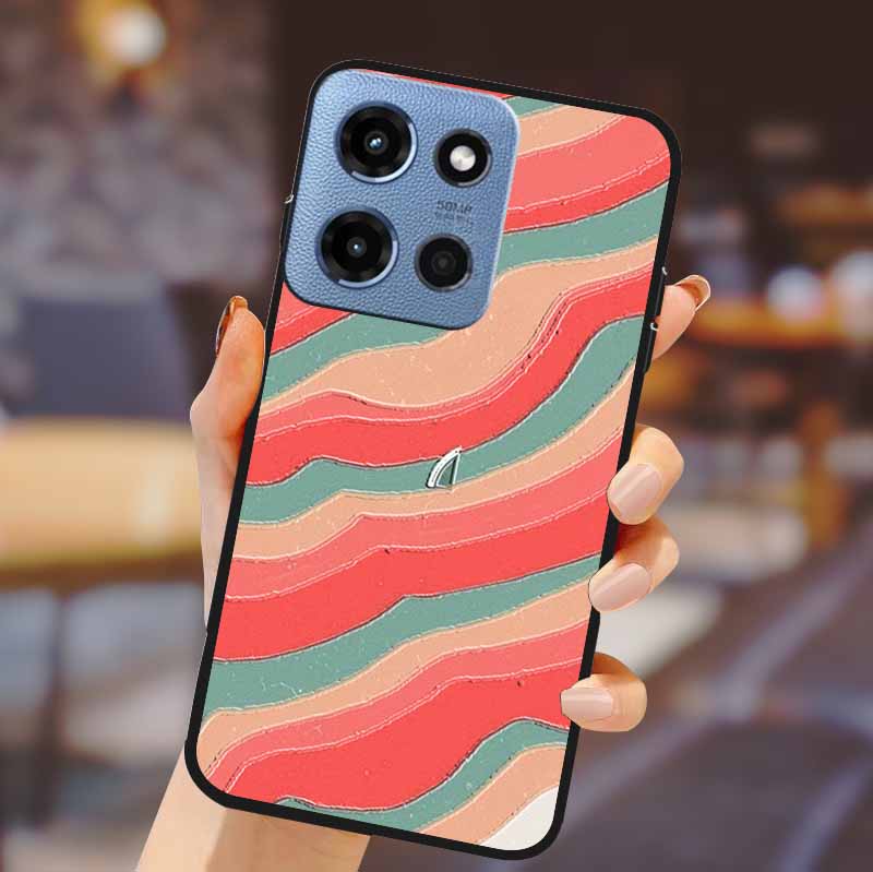 For Motorola G 5G 2025 Phone Case Bumper Soft TPU Silicone Back Cover 3D Flower Emboss Shell For Motorola Moto G 5G Fundas Coque