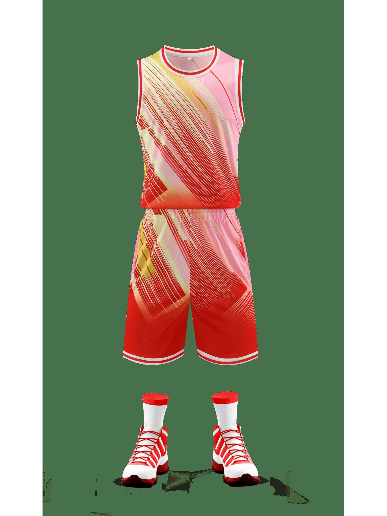 

Градиентный камуфляж, баскетбольная командная форма для студентов колледжа - мужские и женские джерси на заказ XL красный